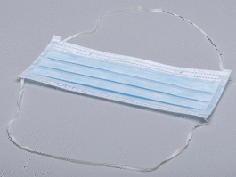 berkshire bcr face mask, 210mm, 3-layer mask, polypropylene spunbond /polyurethane headband, bulk packed