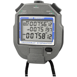 control company traceable 300-memory all function digital stopwatch with calibration