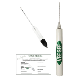 alcohol hydrometer, 125 to 145 percent, internal revenue size, n, 305 mm, with certification