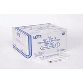 1 ml tuberculin syringe only, lock tip (c062b-024640)