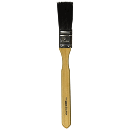 sieve brush, fine mesh, oval, horsehair, wood handle,10-1/2 in. length