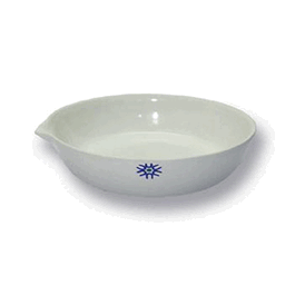35 ml porcelain evaporating dishes, flat form
