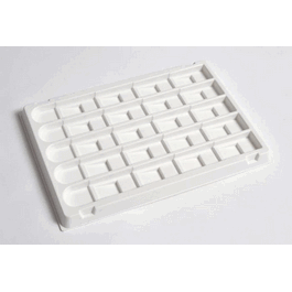 united scientific polystyrene microscope slide tray for 20 slides