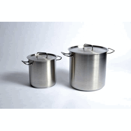 united scientific stainless steel utility tank with lid (stock pot), 169 l