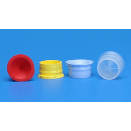 15 mm yellow polyethylene starburst conical snap plug (c062b-029123)