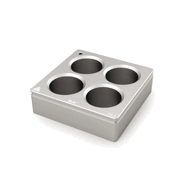 ika h 135.104 square block adapter, flat bottom, 4 x 20 ml
