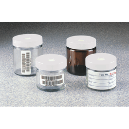 250 ml clear certified wide-mouth septa jar with 58-400 pp cap with ptfe/silicone septum