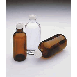 thermo scientific narrow mouth amber bottle with septum, 1000 ml, certified