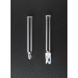 200 ul glass conical limited volume insert, precision-formed mandrel interior, w/bottom spring