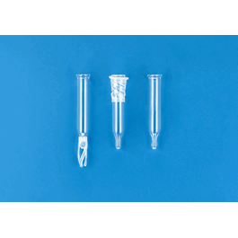 300 ul glass conical limited volume insert, precision-formed mandrel interior, w/bottom spring