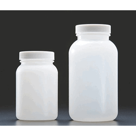 128 oz (4000 ml) hdpe wide mouth jar, 110-400 mm thread, white closure, f217 lined