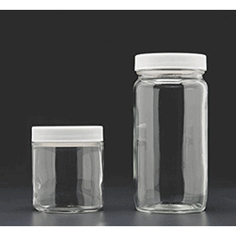 16 oz, 500 ml clear tall wide mouth jar, 70-400 mm thread