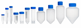 15 ml (17 x 118 mm) pp centrifuge tube with flat screw cap, 50/foam rack in sterile bag