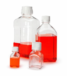 thermo scientific nalgene 2000 ml (64 oz) sterile petg square media bottles with 53b closure (c062b-041703)
