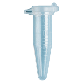 0.6 ml graduated microcentrifuge tubes with safelock cap, non-sterile, natural