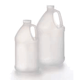 thermo scientific 4 l hdpe jug, certified, with ldpe foam-lined pp screw closure