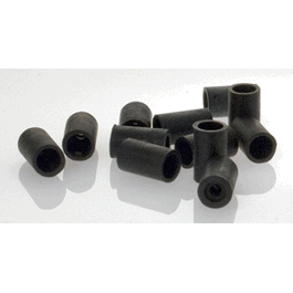 dwk life sciences (kimble) rubber adapters (6 pk), 1/4 in. hole in the top for use with plain stem thermometers, gas inlet tubes, etc. (c062b-045571)
