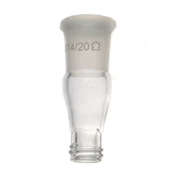 dwk life sciences (kimble) 24/40 vial connecting adapter, 20-400 gpi, 70 mm height