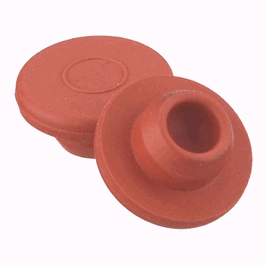 dwk life sciences (wheaton) straight plug stoppers, natural red rubber, 13 x 20 mm (c062b-048871)