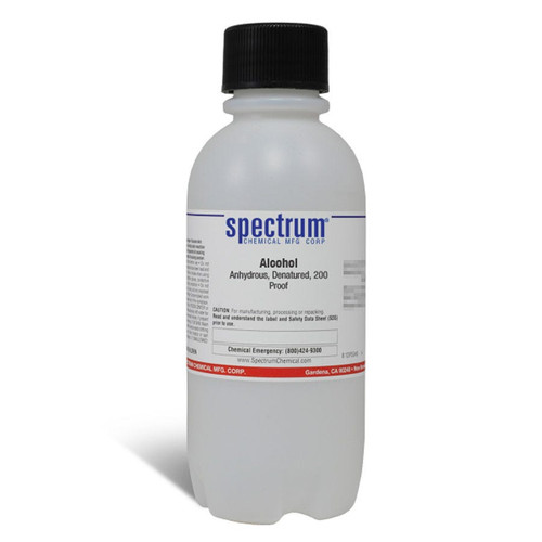 alcohol, anhydrous, denatured, 200 proof (c062b-049513)