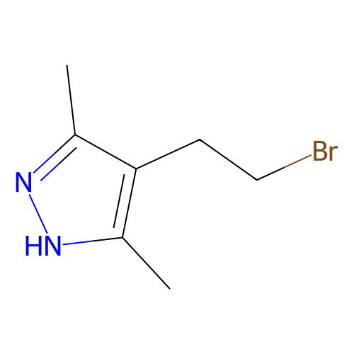 4-(2-bromoethyl)-3,5-dimethyl-1h-pyrazole (c007b-599634)