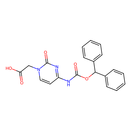 (4-n-(benzhydryloxycarbonyl)cytosine)-1-acetic acid