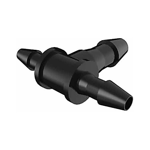 animal derivative free natural polypropylene reduction tee 1/2" id x 1/4" id
