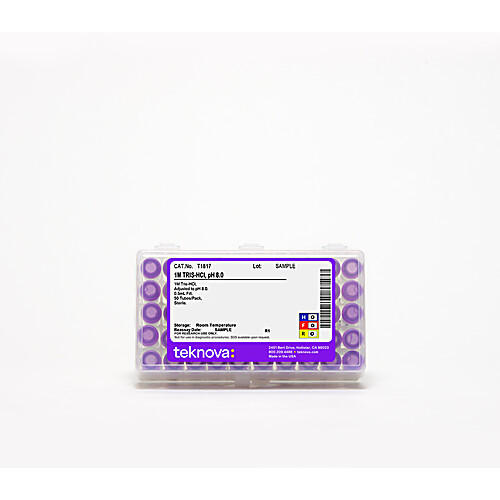 1m tris-hcl, ph 8.0, 0.5 ml, 50 tubes per pack, sterile 6 pack (c003b-574413)