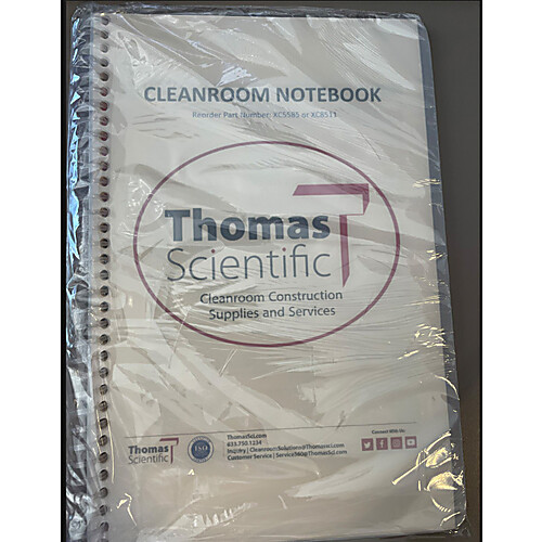 cleanbuild construction cleanroom latex notebook- college rule or engineering grid. 8.5x11, 100 pages, 50 sheets, semi-transparent, high density polyethylene covers (c003b-574456)