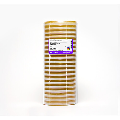 2xyt agar plates with ampicillin-100.  150mm plates, sterile 4 pack (c003b-575773)
