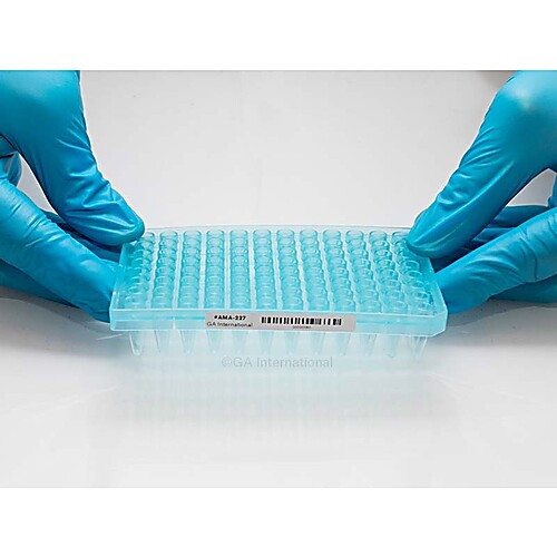 removable deep-freeze thermal-transfer labels for microplates, 2" x 0.25" / 50.8mm x 6.4mm, rectangle, 1" core, white, 4000 labels/roll