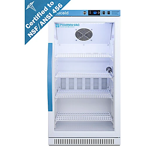 2.83 cu.ft. ada height vaccine refrigerator, solid door, certified to nsf/ansi 456 vaccine storage standard