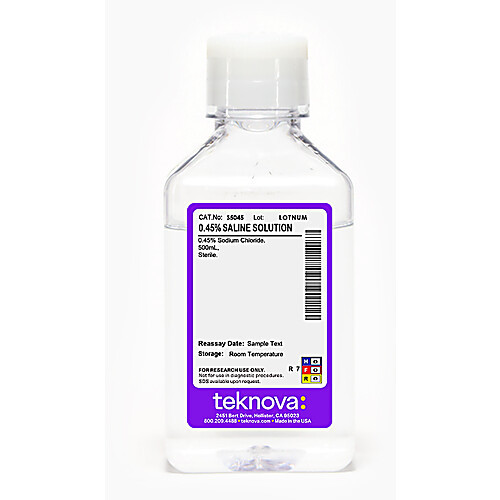 0.45% saline solution, sterile 500 ml 4 pack (c003b-580067)