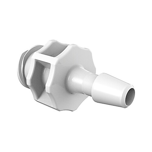 large bore female luer 1/4" id in non-animal derived polypropylene - qc