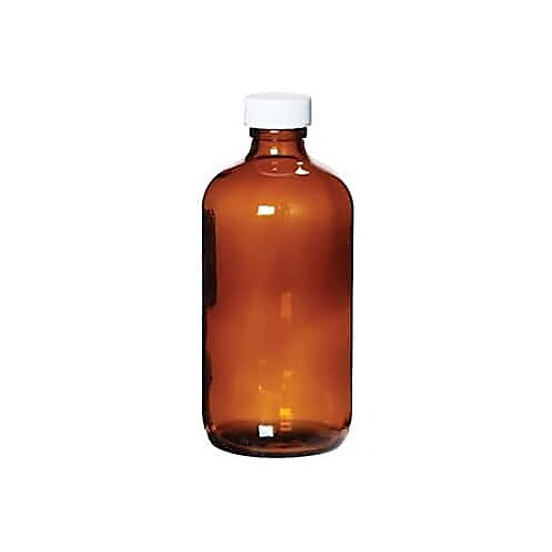 500ml, 28mm, amber, boston round, 12/case
