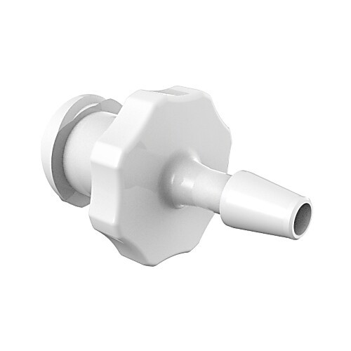 female luer 3/16" id barb in non-animal derived polypropylene - qc