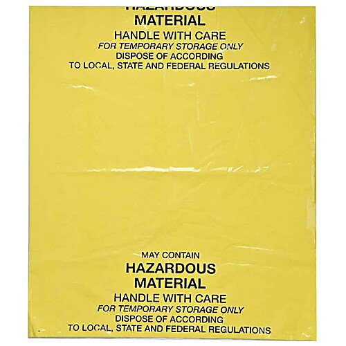 disposal spill kit bag 31 in h x 26 in w yellow