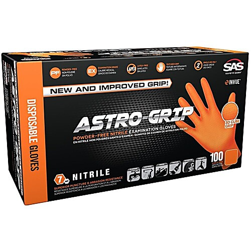 astro-grip powder-free exam grade nitrile gloves- med (c003b-589195)