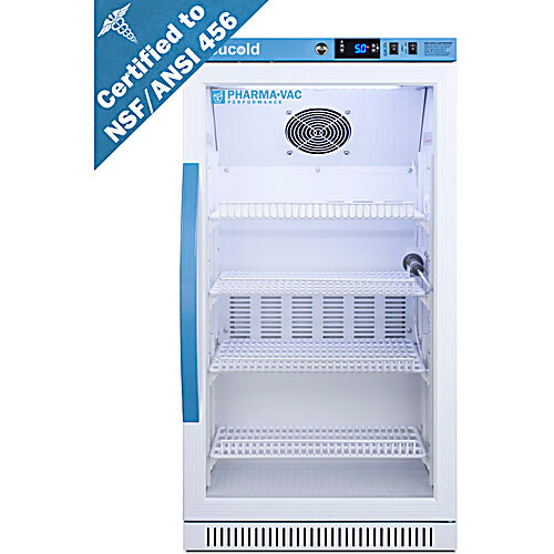 6 cu.ft. ada height vaccine refrigerator, solid door, certified to nsf/ansi 456 vaccine storage standard (c003b-589246)