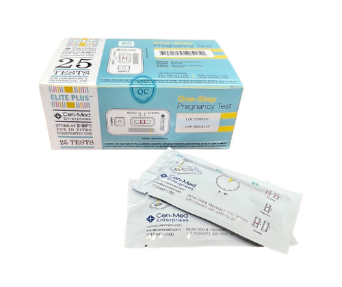 Elite Plus Pregnancy Test Kit, Urine & Serum 25 MIU (BLUE)