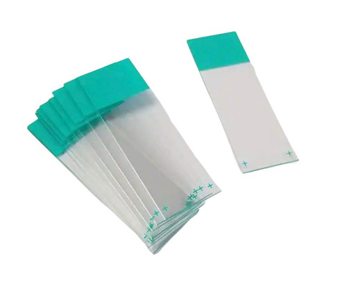 Ultra-White Glass Charged Slides In Green (HDAS001A-G)