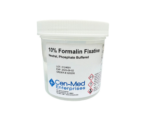 Formalin, 6 Oz. 10% Buffered 1/2 Filled Containers