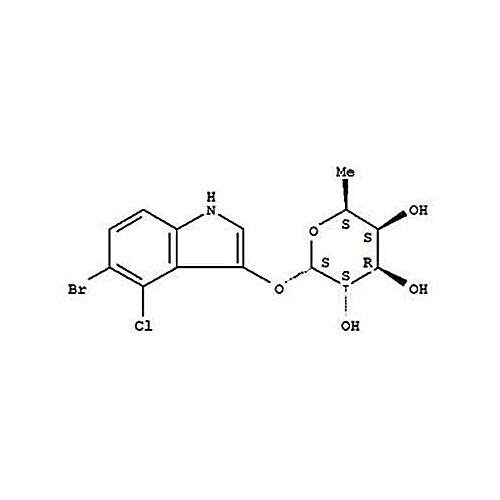 5-bromo-4-chloro-3-indoxyl-beta-d-fucopyranoside, 50mg