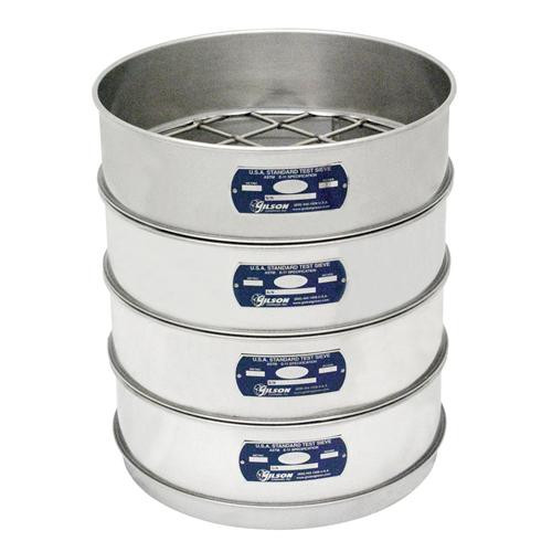 sieve,12", stainless steel, full height,7/8"