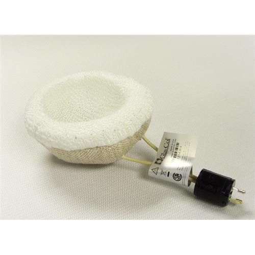 fabric micro mantle, for 10ml pear shaped flask, 15w, 30v maximum