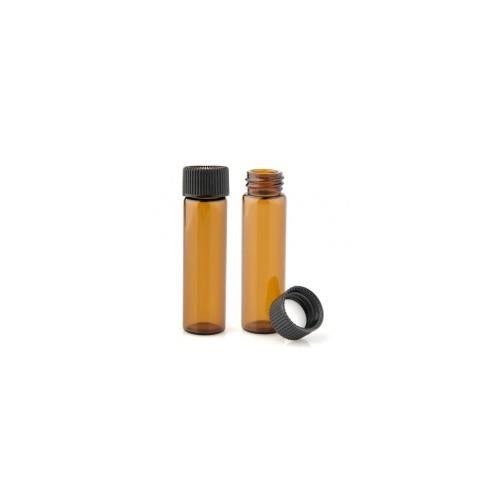 amber glass vial, 17x60mm, 8ml, 15-425 foam lined polypropyl