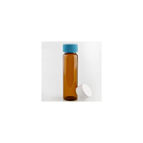 amber glass vial, 17x60mm, 8ml, 15-425 ptfe lined polypropyl