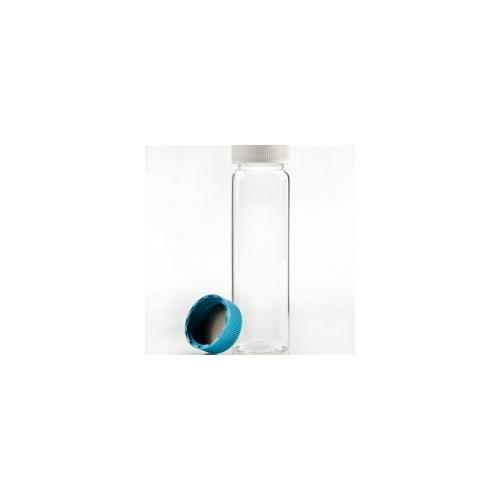 clear glass vial, 27x95mm, 40ml, 24-400 ptfe lined polypropylene cap