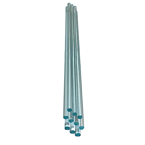 stir rods, 250mm l (10) x 6mm od, dozen