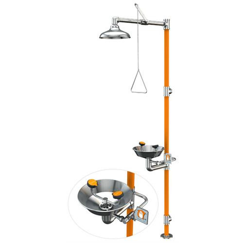 safety station with eye/face wash, all-stainless steel